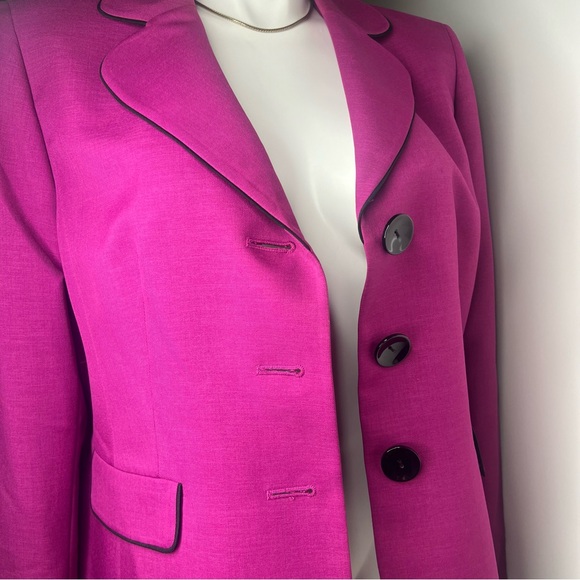 Le Suit Separates Polyester 3 Button Purple Suit Blazer Jacket Women's 18 - Picture 11 of 16